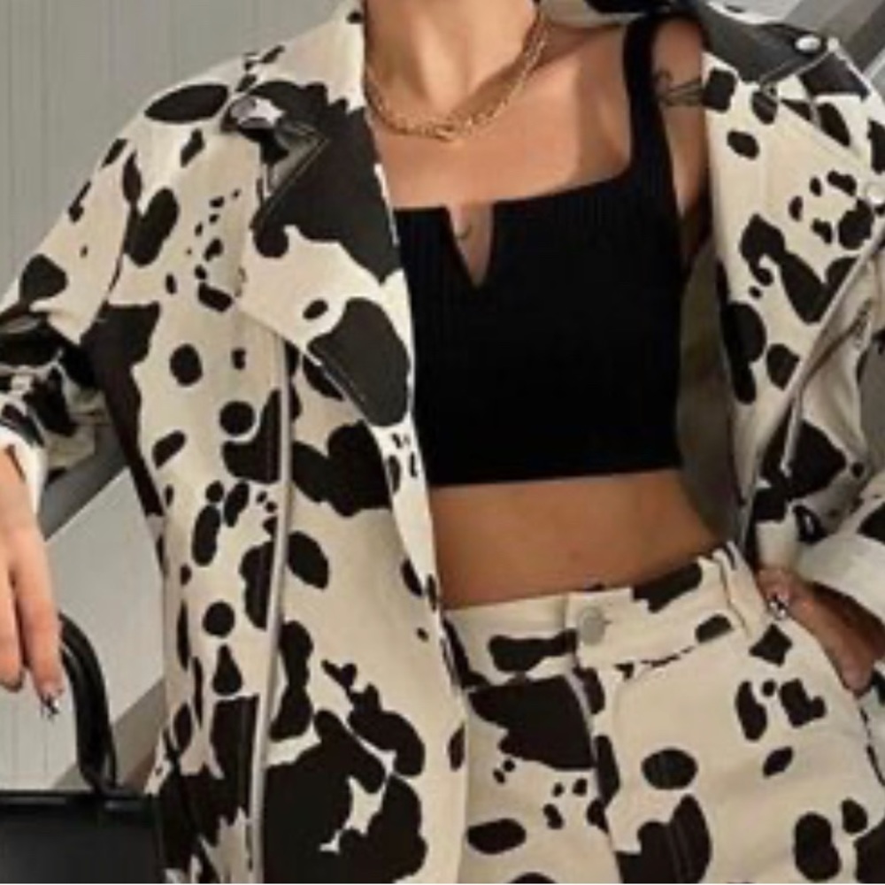 Cow print / demon like jacket